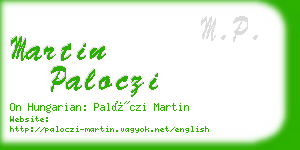 martin paloczi business card